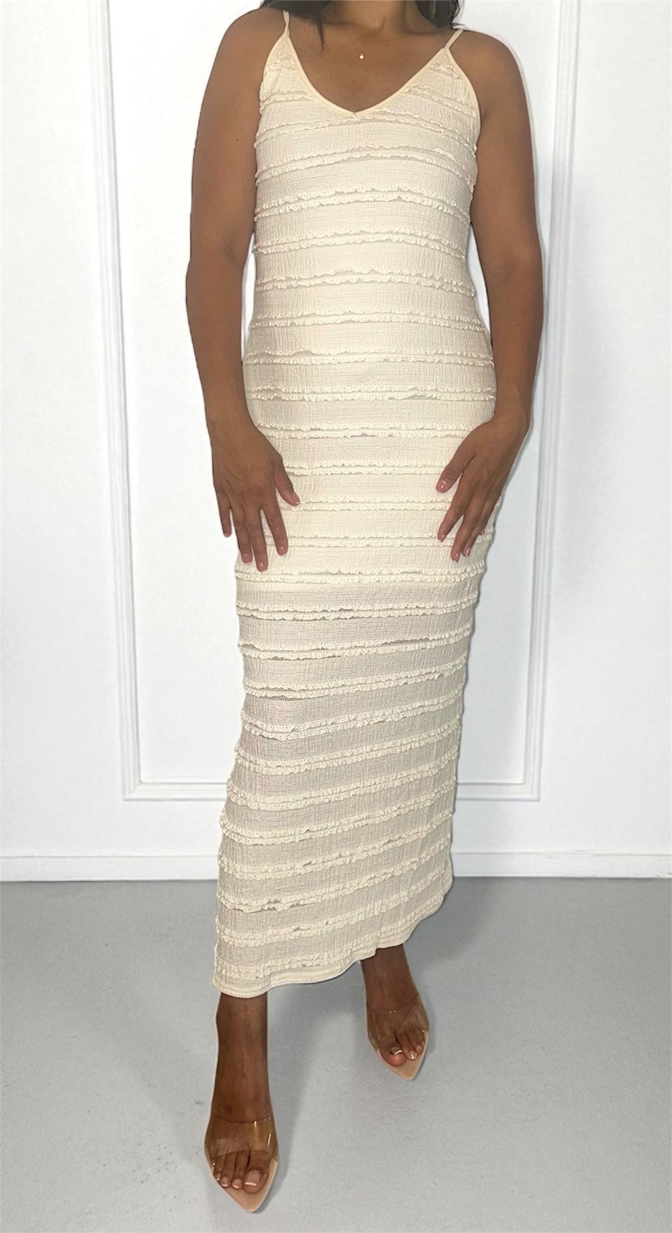 Robe longue côtelée – Élégante, confortable et flatteuse