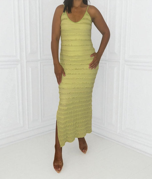 Robe longue côtelée – Élégante, confortable et flatteuse